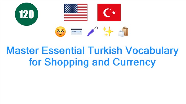 Master Essential Turkish Vocabulary for Shopping and Currency
